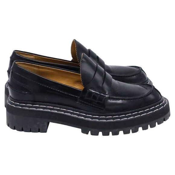 Proenza Schouler Lug Sole Loafers in Black Leather